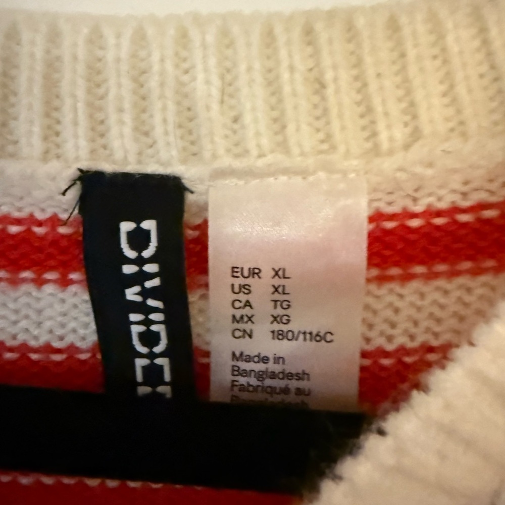 Red and White Striped Knit Top - Picture 7 of 7